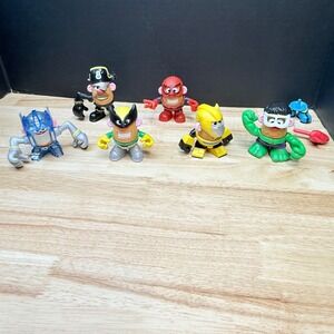 Playskool Mr Potato Head Mashable Heroes Lot Spider-Man Hulk Transformers